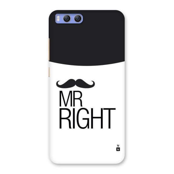 Mr. Right Moustache Back Case for Xiaomi Mi 6