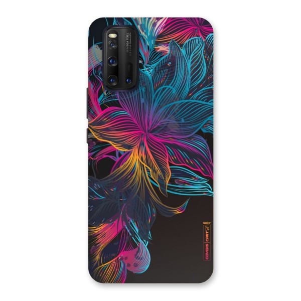 Multi-Colour Flowers Back Case for Vivo iQOO 3