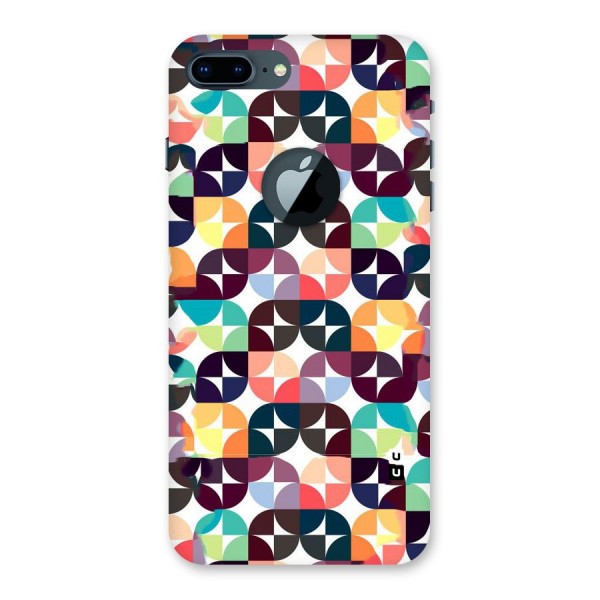 Multicolor Arc Back Case for iPhone 7 Plus Logo Cut