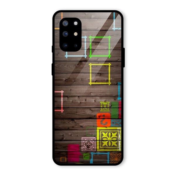 Multicolor Frame Design Glass Back Case for OnePlus 8T