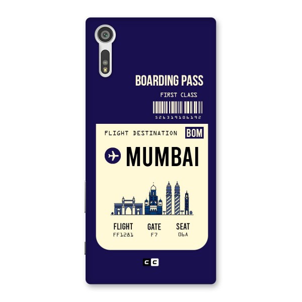 Mumbai Boarding Pass Back Case for Xperia XZ