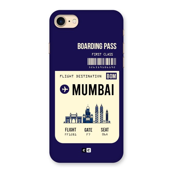 Mumbai Boarding Pass Back Case for iPhone 7