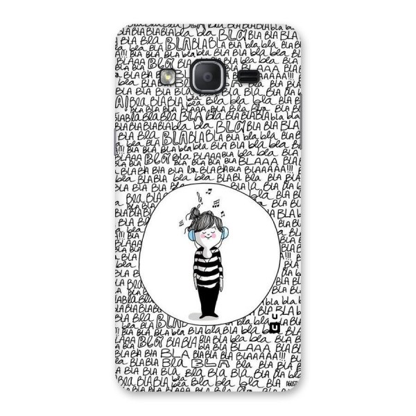 Music And Bla Bla Back Case for Galaxy On7 2015