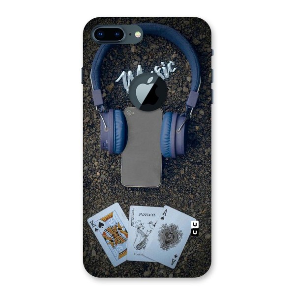 Music Power Cards Back Case for iPhone 7 Plus Logo Cut