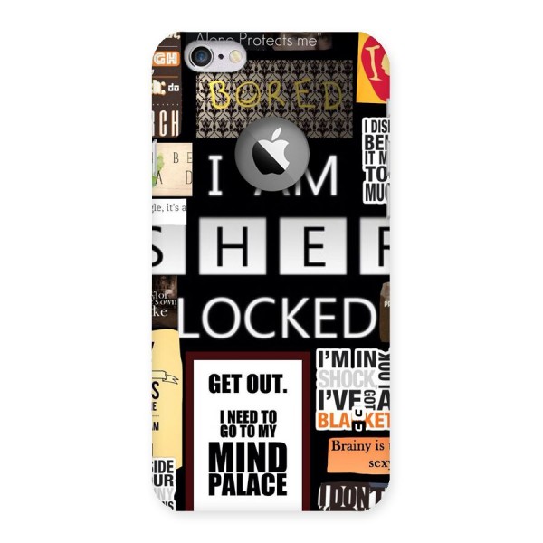 Mystery Pattern Back Case for iPhone 6 Logo Cut