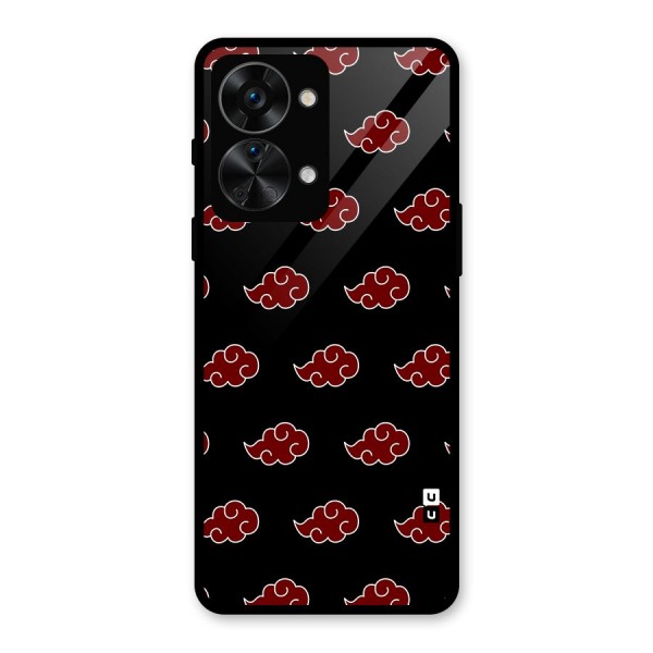Naruto Akatsuki Pattern Glass Back Case for OnePlus Nord 2T