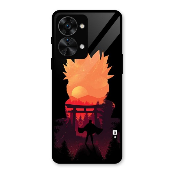 Naruto Anime Sunset Art Glass Back Case for OnePlus Nord 2T