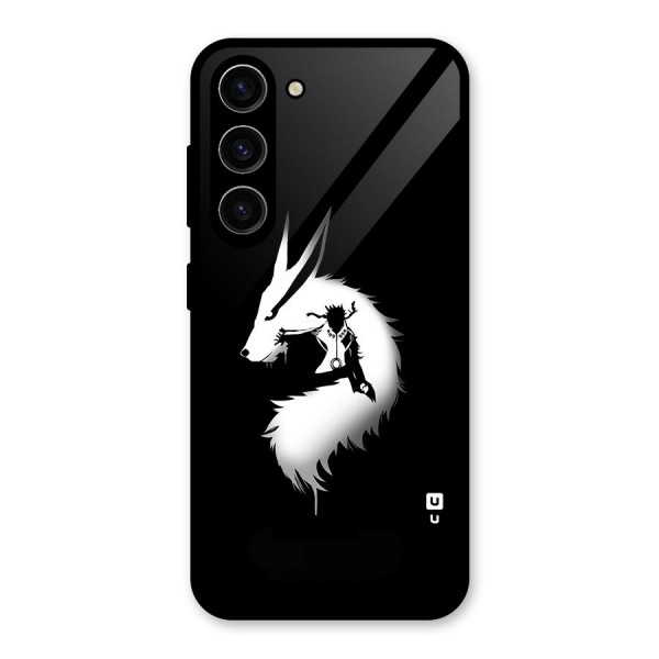 Naruto Kurama Mode Glass Back Case for Galaxy S23