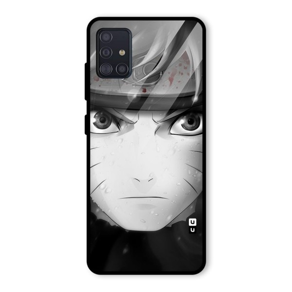 Naruto Monochrome Glass Back Case for Galaxy A51