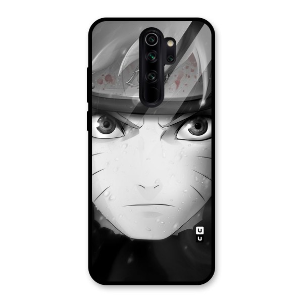 Naruto Monochrome Glass Back Case for Redmi Note 8 Pro
