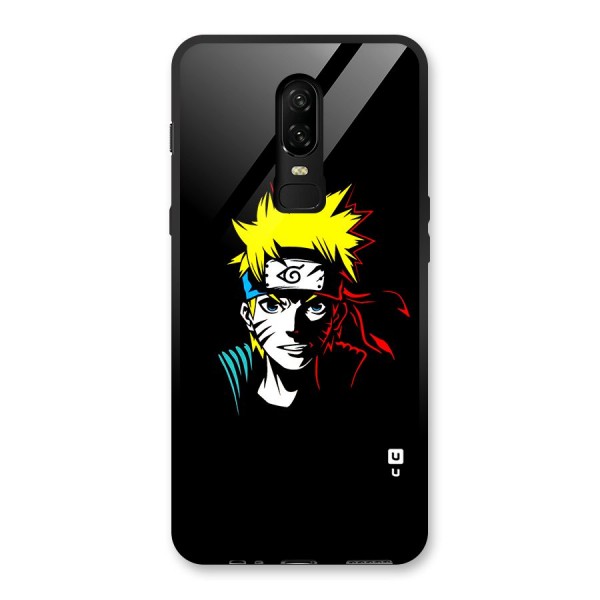 Naruto Pen Sketch Art Glass Back Case for OnePlus 6