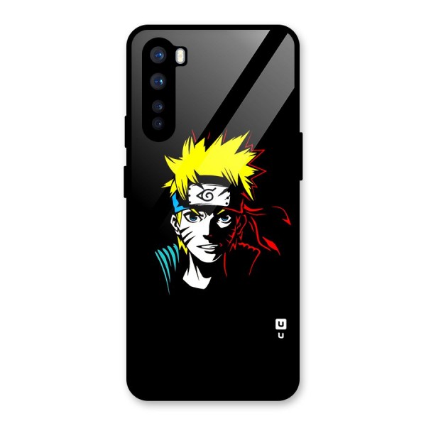 Naruto Pen Sketch Art Glass Back Case for OnePlus Nord