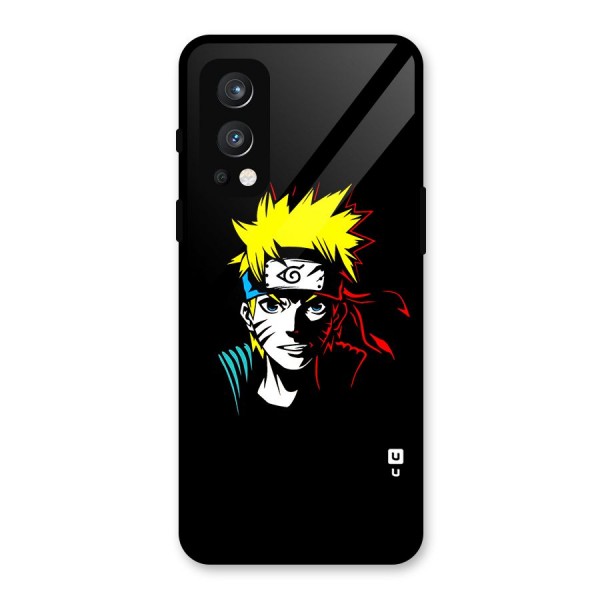 Naruto Pen Sketch Art Glass Back Case for OnePlus Nord 2 5G