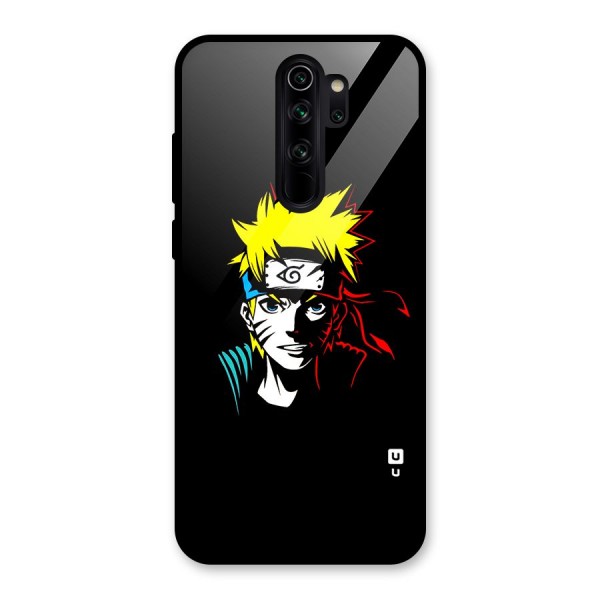 Naruto Pen Sketch Art Glass Back Case for Redmi Note 8 Pro