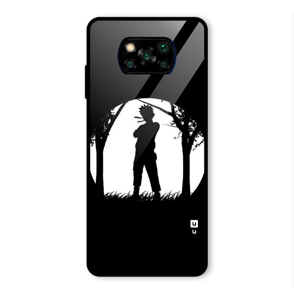 Naruto Silhouette Glass Back Case for Poco X3 Pro