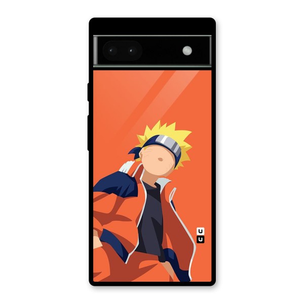 Naruto Uzumaki Minimalist Glass Back Case for Google Pixel 6a