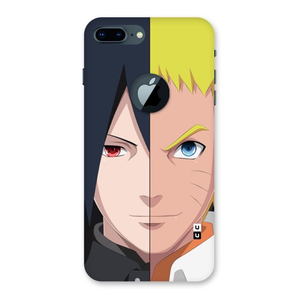 Naruto and Sasuke Back Case for iPhone 7 Plus Logo Cut