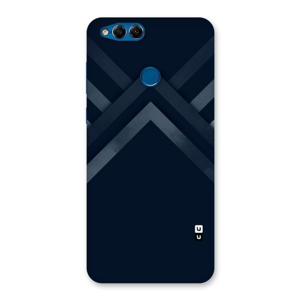 Navy Blue Arrow Back Case for Honor 7X