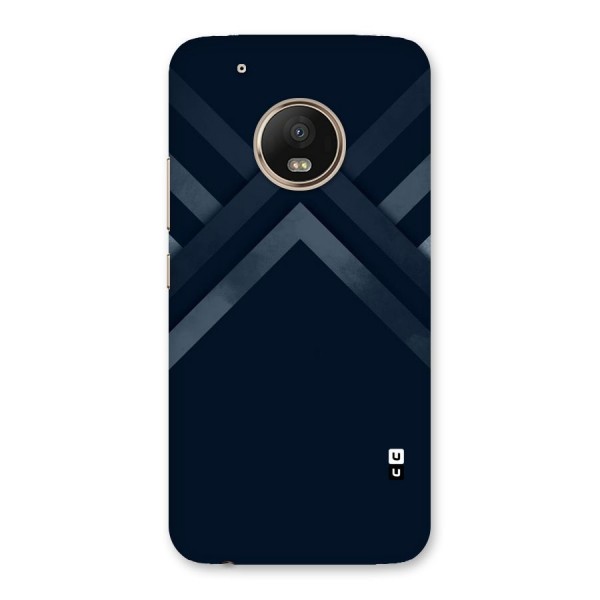 Navy Blue Arrow Back Case for Moto G5 Plus