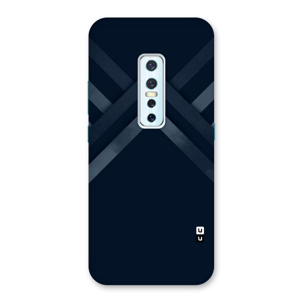 Navy Blue Arrow Back Case for Vivo V17 Pro