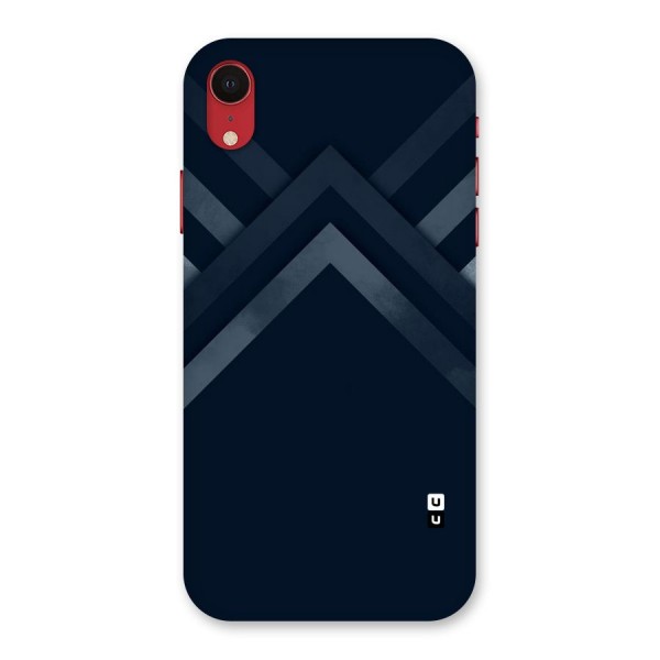 Navy Blue Arrow Back Case for iPhone XR