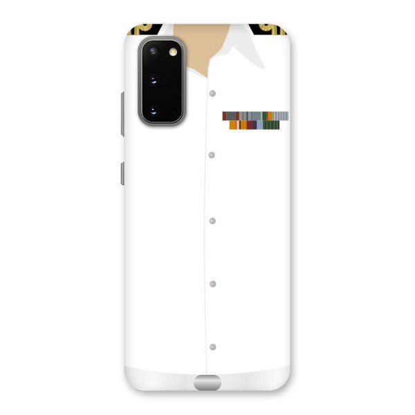 Navy Uniform Back Case for Galaxy S20