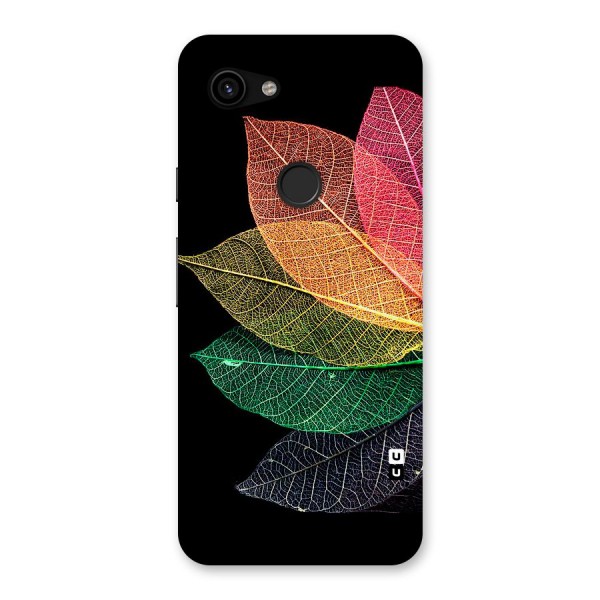 Net Leaf Color Design Back Case for Google Pixel 3a
