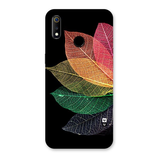 Net Leaf Color Design Back Case for Realme 3