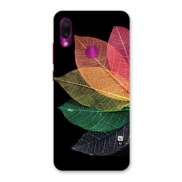 Net Leaf Color Design Back Case for Redmi Note 7 Pro