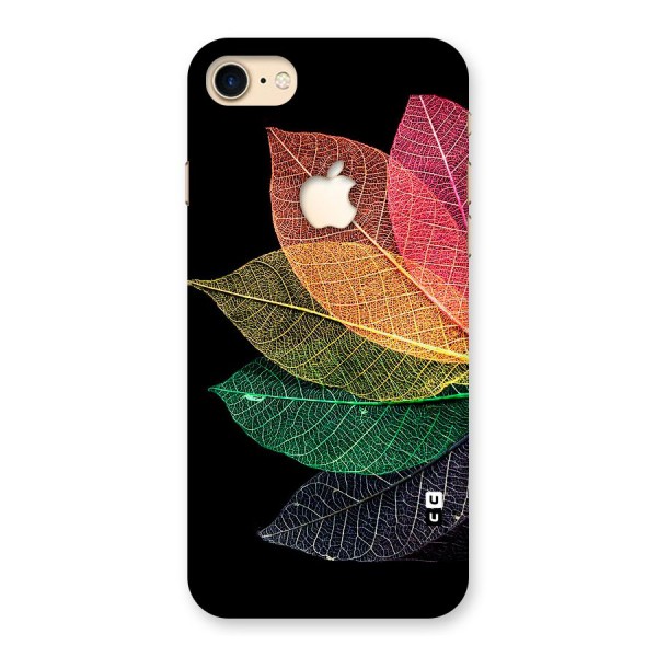 Net Leaf Color Design Back Case for iPhone 7 Apple Cut