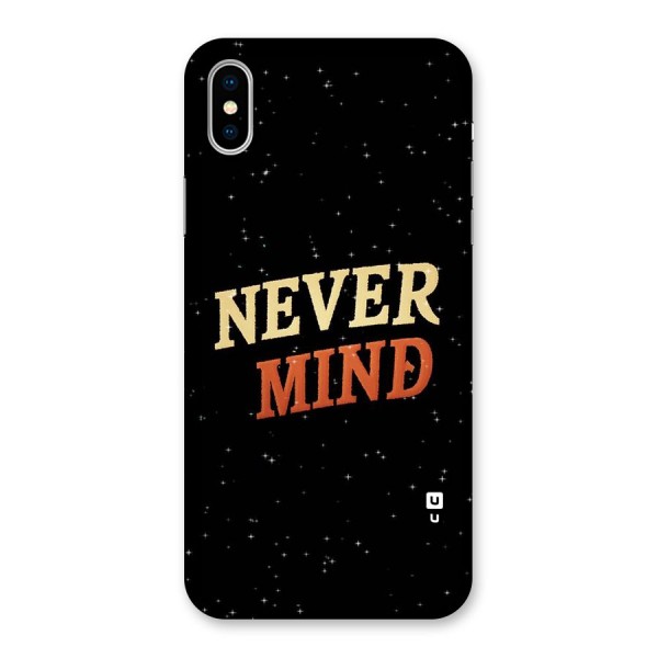 Never Mind Design Back Case for iPhone X