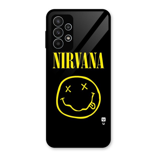 Nirvana Smiley Glass Back Case for Galaxy A23