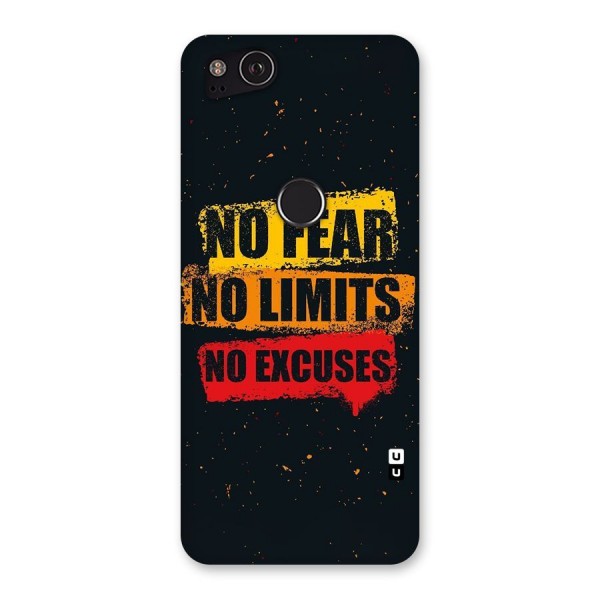 No Fear No Limits Back Case for Google Pixel 2