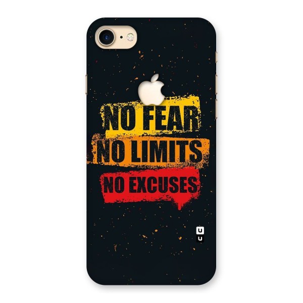 No Fear No Limits Back Case for iPhone 7 Apple Cut