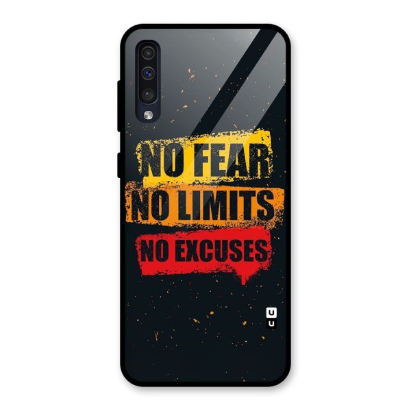 No Fear No Limits Glass Back Case for Galaxy A30s