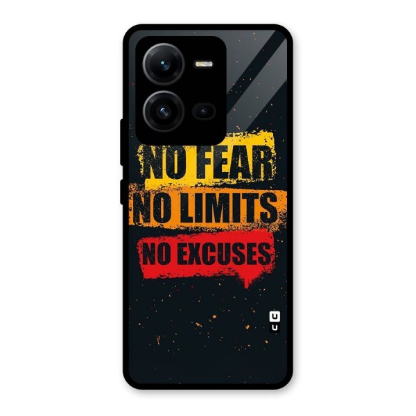 No Fear No Limits Glass Back Case for Vivo V25