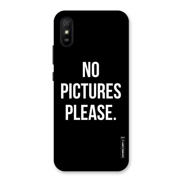 No Pictures Please Back Case for Redmi 9A