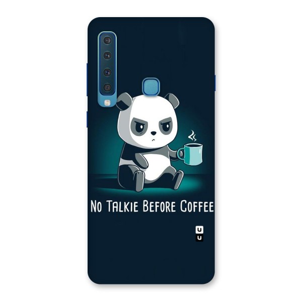 No Talkie Before Coffee Back Case for Galaxy A9 (2018)