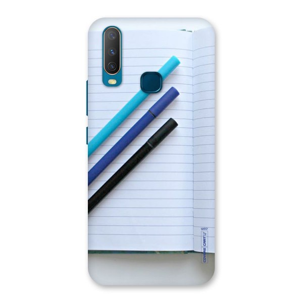 Notebook And Pens Back Case for Vivo U10
