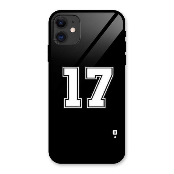 Number 17 Glass Back Case for iPhone 11