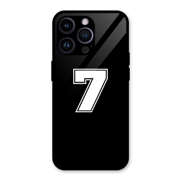 Number 7 Glass Back Case for iPhone 14 Pro Max