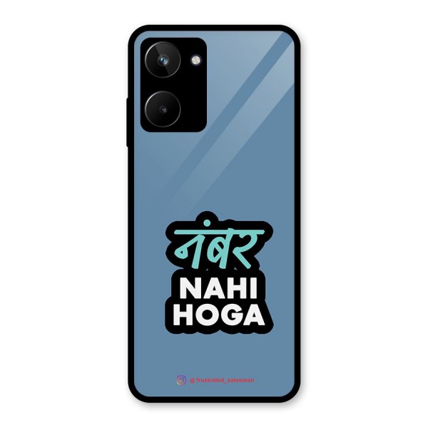 Number Nahi Hoga SteelBlue Glass Back Case for Realme 10