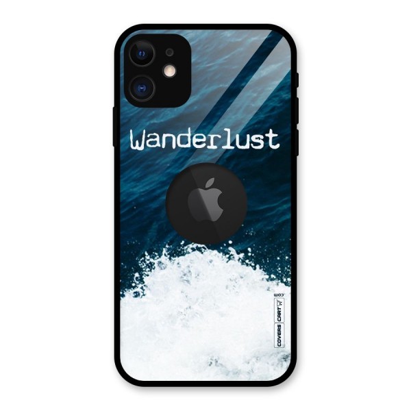 Ocean Wanderlust Glass Back Case for iPhone 11 Logo Cut