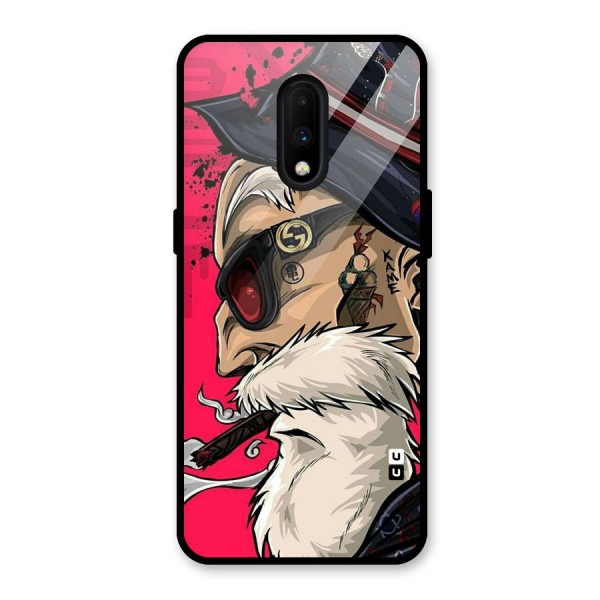 Old Man Swag Glass Back Case for OnePlus 7