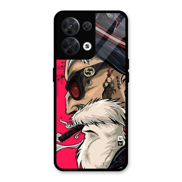 Old Man Swag Glass Back Case for Oppo Reno8 5G