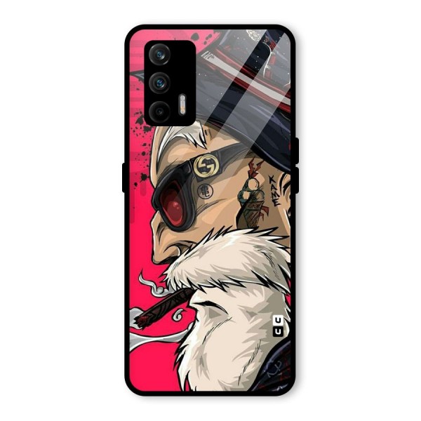 Old Man Swag Glass Back Case for Realme X7 Max