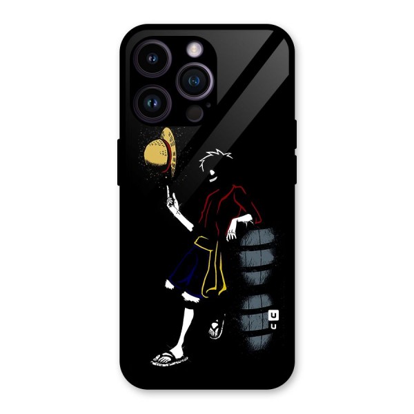 One Piece Luffy Style Glass Back Case for iPhone 14 Pro Max