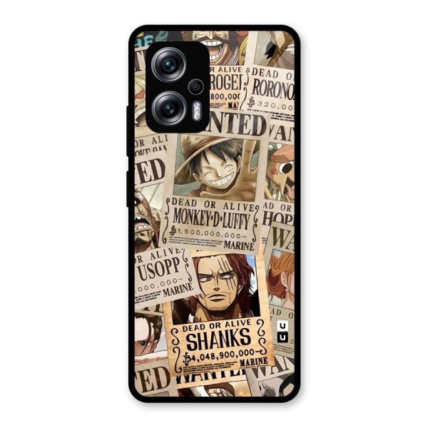 One Piece Most Wanted Glass Back Case for Redmi K50i