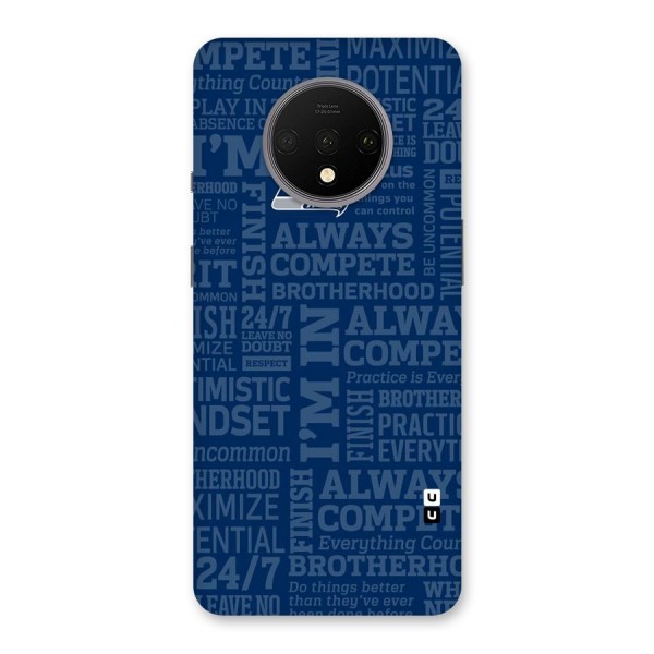 Optimistic Blue Back Case for OnePlus 7T