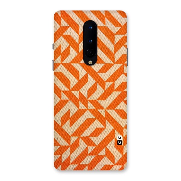 Orange Beige Pattern Back Case for OnePlus 8